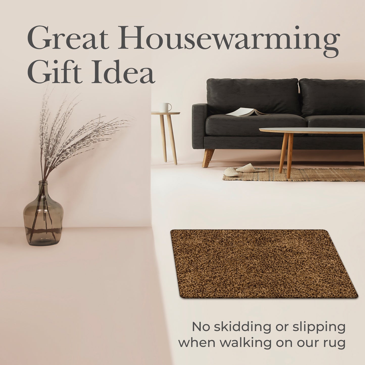 RugMast Indoor Door Mat 24X36 Brown