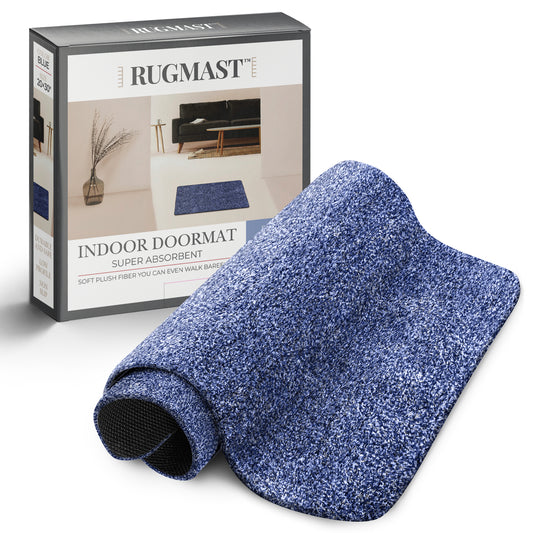 RugMast Indoor Door Mat 20X30 Blue